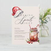 Geesten helder uitnodigen | Leuk kerstfeest Feestdagenkaart (Staand voorkant)