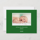 Geesten helderder maken Kerstmis Geboortefoto Feestdagenkaart (Achterkant)