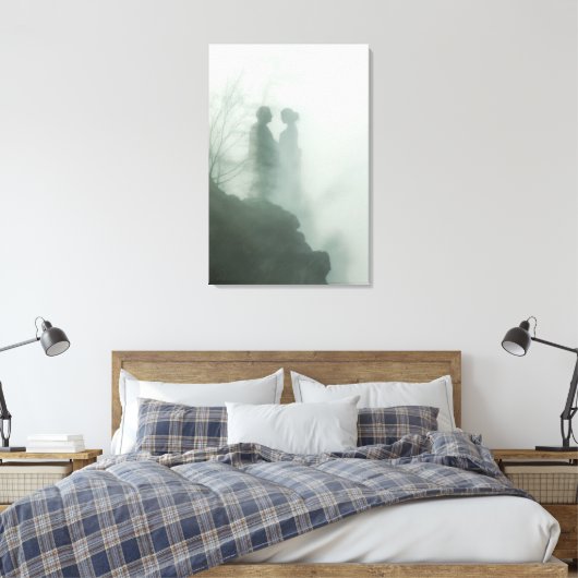 Geesten in Mist Canvas Afdruk (Insitu (Slaapkamer))