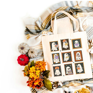 Geesten lezen  Stamp Halloween Tote Bag
