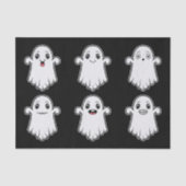 Geesten met verschillende gezichten Leuk Halloween Tissuepapier (Voorkant)