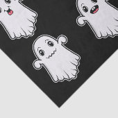 Geesten met verschillende gezichten Leuk Halloween Tissuepapier (Detail)