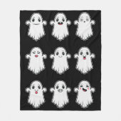 Geesten met verschillende gezichtsuitdrukkingen Ha Fleece Deken (Voorkant)