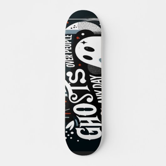 "Geesten over mensen elke dag" Skateboard (Voorkant)
