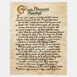 Geesten, poltergeisten, hondjes fleece deken