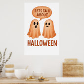Geesten praten over Halloween Poster (Keuken)
