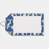 Geesten spookten Halloween Pixel Art Patroon Cadeaulabel (Achterkant Horizontaal)