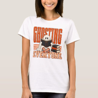 Geesten Uit Lezen Boekengeest Halloween  T-shirt