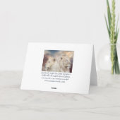 Geesten van Lichte Witte Leeuw ArtCard Kaart (Achterkant)