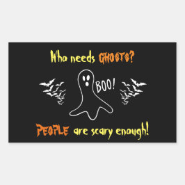 Geesten vs. Mensen Rechthoekige Sticker