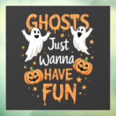 Geesten willen gewoon plezier hebben Spooky Hallow Raamsticker (Vel 3)