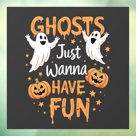 Geesten willen gewoon plezier hebben Spooky Hallow Raamsticker (Vel 3)