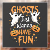 Geesten willen gewoon plezier hebben Spooky Hallow Raamsticker (Vel 2)