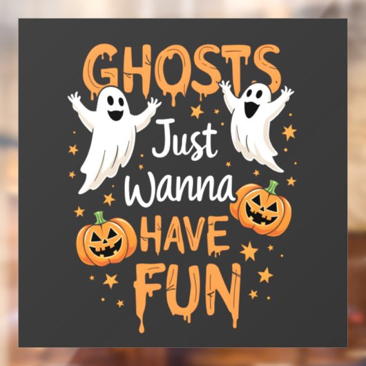Geesten willen gewoon plezier hebben Spooky Hallow Raamsticker (Vel 2)