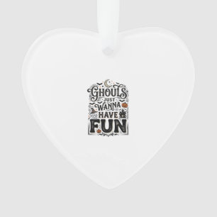 Geesten Willen Gewoon Pret Hebben Halloween Vector Ornament