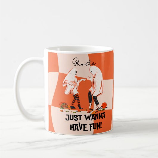 Geesten willen gewoon speels plezier hebben koffiemok (Links)