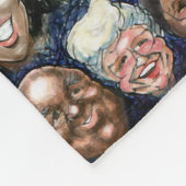 Geestesgezichten van de mensheid fleece deken (Hoek)