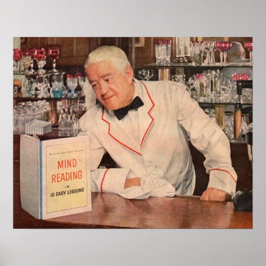 geesteslezing in de bar poster (Voorkant)