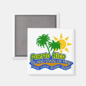 Geestesmagneet van Puerto Rico Magneet (Voorkant / Achterkant)