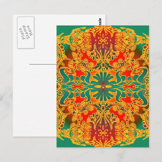 geestesstempel briefkaart (Voorkant / Achterkant)