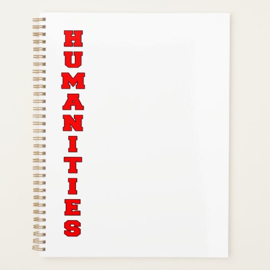 geesteswetenschappen planner (Voorkant)