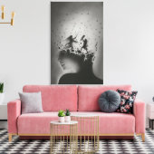 Geestfragmenten: Innerlijke Strijd Canvas Afdruk (Insitu (Woonkamer))