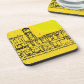 Geesthuizen en huizen en watertoren drankjes onderzetter (Linkerzijde)