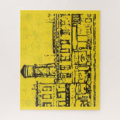 Geesthuizen en huizen en watertoren legpuzzel (Verticaal)