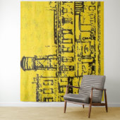 Geesthuizen en huizen en watertoren wandkleed (In situ)