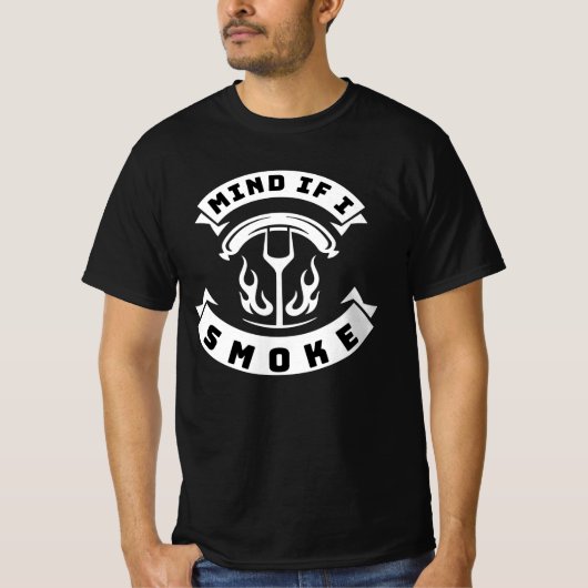 Geestig als ik rook Funny BBQ Grillen T-shirt (Voorkant)
