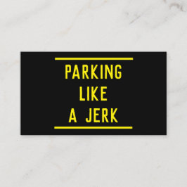 geestig slecht parkeren contactkaartje