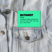 Geestige definitie van botanische expert button (Insitu)