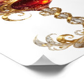 Geestige Goud ABSTRACTE KUNST Poster (Hoek)