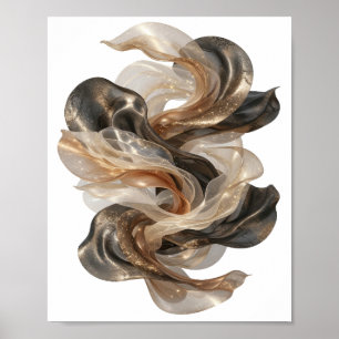 Geestige Grijze ABSTRACTE KUNST Artistiek Motief Poster