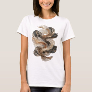 Geestige Grijze ABSTRACTE KUNST Artistiek Motief T-shirt
