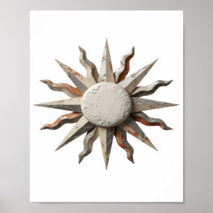 Geestige Grijze ABSTRACTE KUNST Grafisch ontwerp Poster