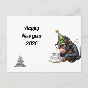 Geestige Nieuwjaarskaart Briefkaart