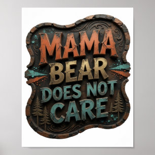 Geestige Oranje MAMA BEER GAA T NIET OVER Poster