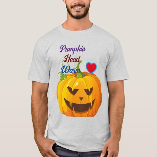 "Geestige pompoenkruid mannen shirt (Voorkant)