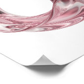 Geestige Roze ABSTRACTE KUNST Abstract ontwerp Poster (Hoek)