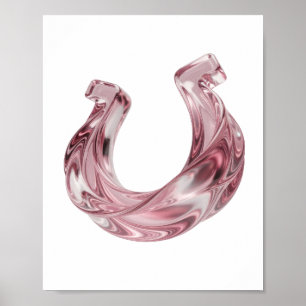 Geestige Roze ABSTRACTE KUNST Abstract ontwerp Poster