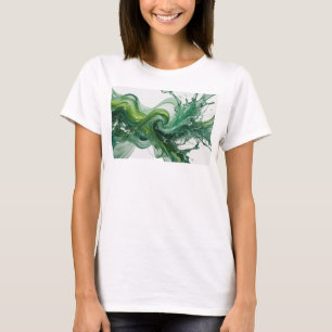 Geestige Zilveren ABSTRACTE KUNST Artistiek Motief T-shirt