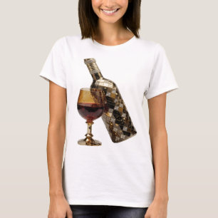 Geestige Zilveren ABSTRACTE KUNST Artistiek Motief T-shirt