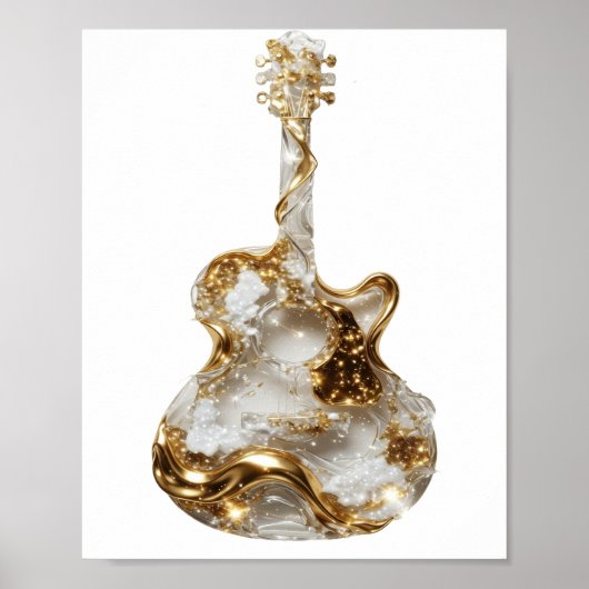 Geestige Zilveren ABSTRACTE KUNST Design Poster (Voorkant)