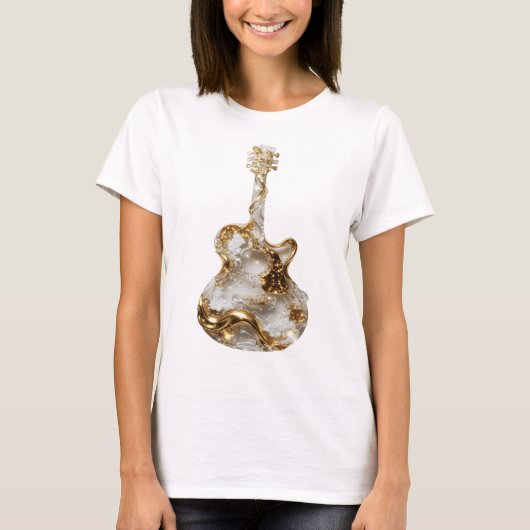 Geestige Zilveren ABSTRACTE KUNST Design T-shirt (Voorkant)