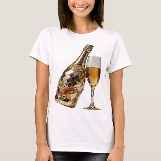 Geestige Zilveren ABSTRACTE KUNST Statement Design T-shirt (Voorkant)
