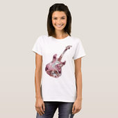 Geestige Zilveren ABSTRACTE KUNST Statement Design T-shirt (Voorkant volledig)