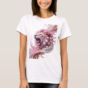 Geestige zilveren LION KING opvallend ontwerp T-shirt
