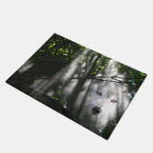 Geestwolf in de bossen deurmat (Schuin)