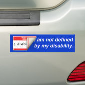 Geëtiketteerde Gehandicapte Bumpersticker (Op auto)